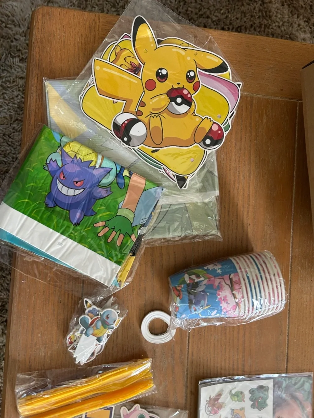 Pokemon birthday party set